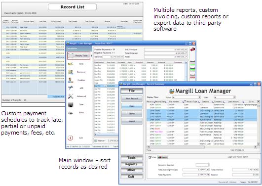 Margill Loan Manager Features